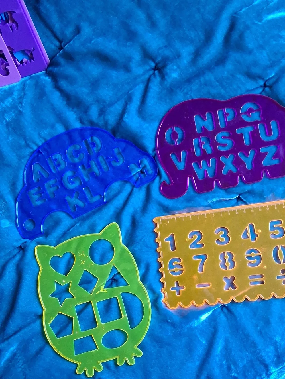 Art Stencils In Carrying Case